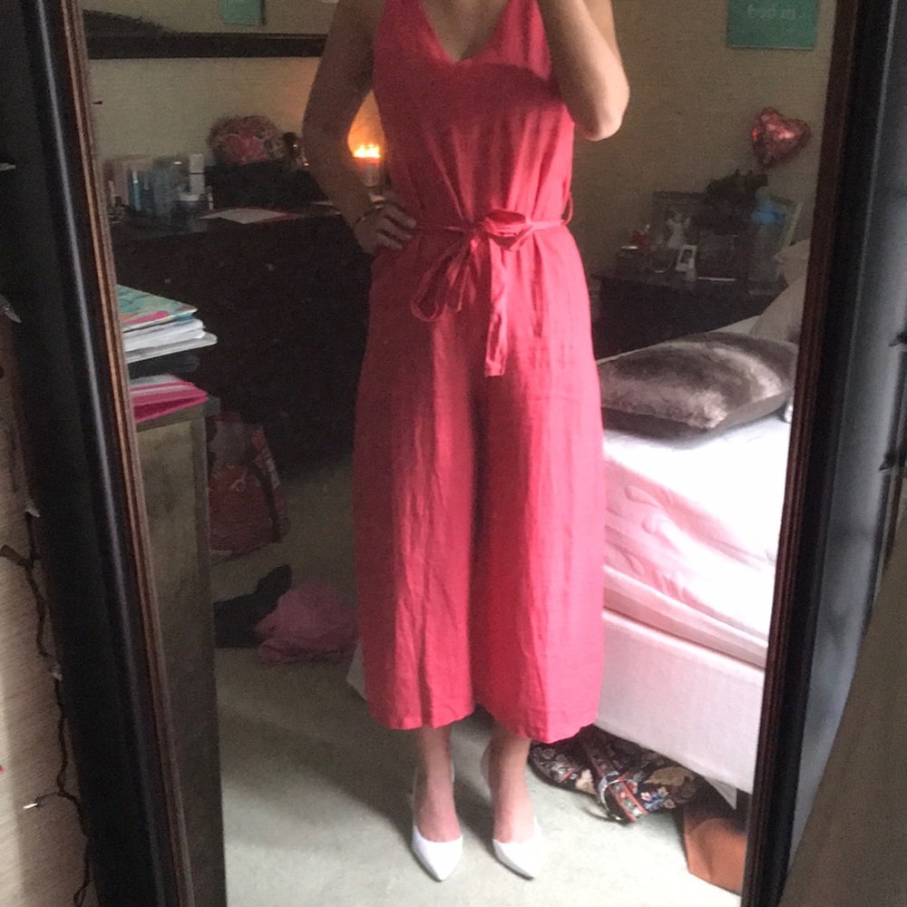 Pink 7/8 jumpsuit
